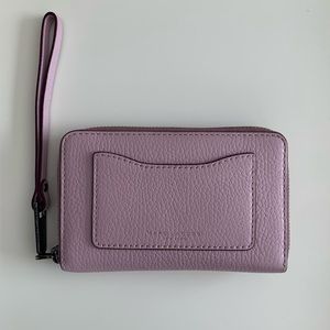 MARC JACOBS Zip Leather Logo Wallet